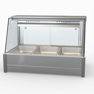 Angled Countertop Wet and Dry Bain Marie - Bonvue BM11TC