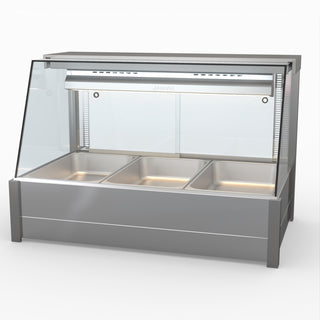 Angled Countertop Wet and Dry Bain Marie - Bonvue BM11TC