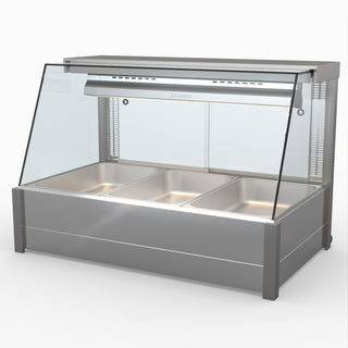 Angled Countertop Wet and Dry Bain Marie - Bonvue BM11TC