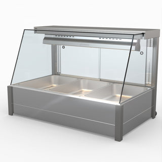 Angled Countertop Wet and Dry Bain Marie - Bonvue BM11TC