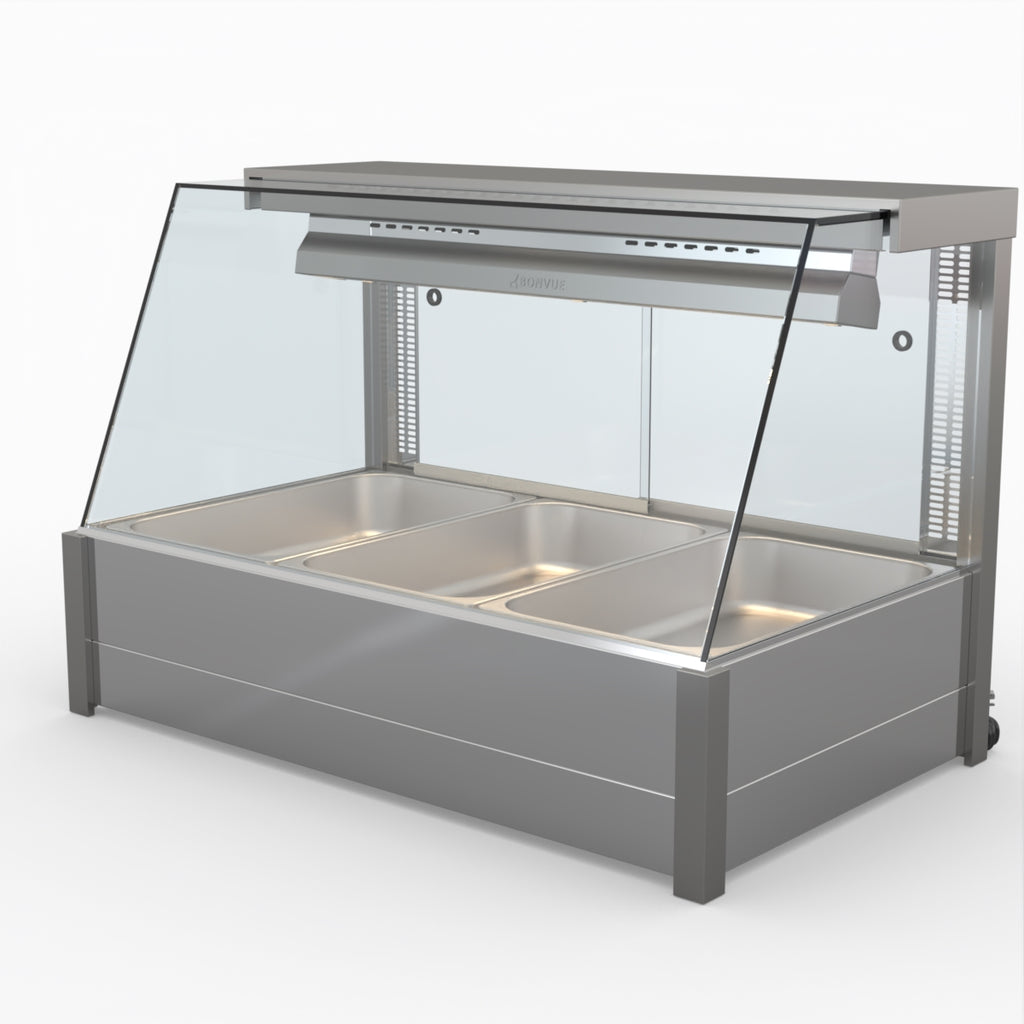 Angled Countertop Wet and Dry Bain Marie - Bonvue BM11TC