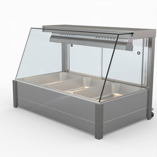 Angled Countertop Wet and Dry Bain Marie - Bonvue BM11TC