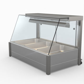 Angled Countertop Wet and Dry Bain Marie - Bonvue BM11TC