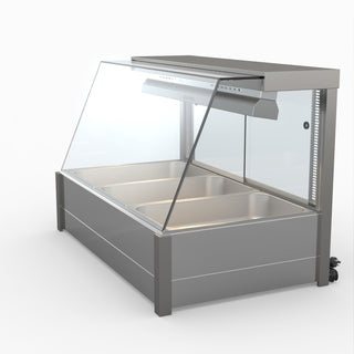 Angled Countertop Wet and Dry Bain Marie - Bonvue BM11TC