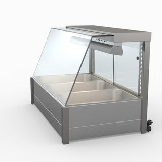 Angled Countertop Wet and Dry Bain Marie - Bonvue BM11TC