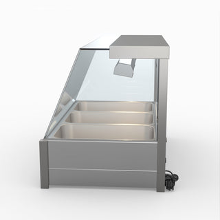 Angled Countertop Wet and Dry Bain Marie - Bonvue BM11TC