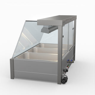 Angled Countertop Wet and Dry Bain Marie - Bonvue BM11TC