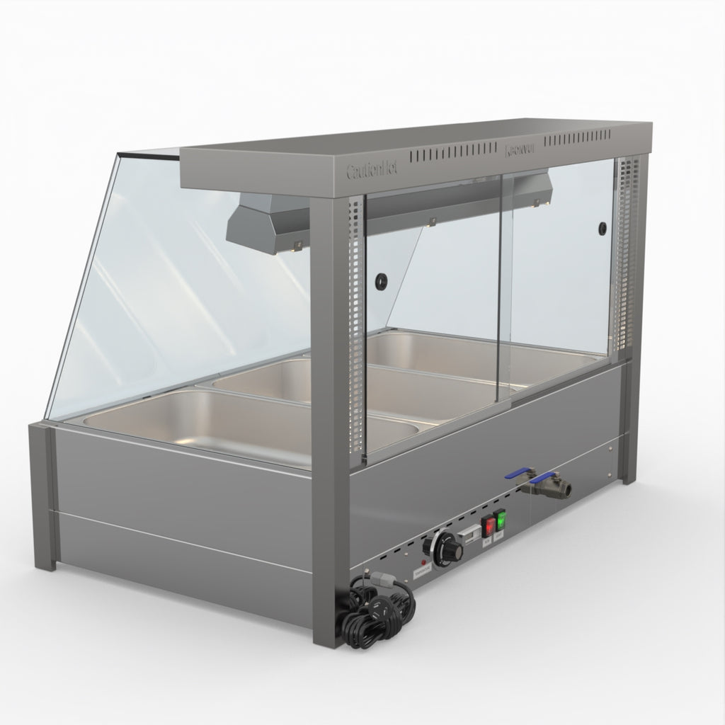 Bonvue Angled Countertop Wet And Dry Bain Marie BM11TC