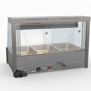 Angled Countertop Wet and Dry Bain Marie - Bonvue BM11TC