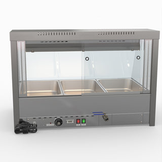 Angled Countertop Wet and Dry Bain Marie - Bonvue BM11TC