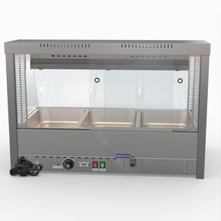 Angled Countertop Wet and Dry Bain Marie - Bonvue BM11TC