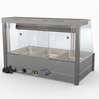 Angled Countertop Wet and Dry Bain Marie - Bonvue BM11TC