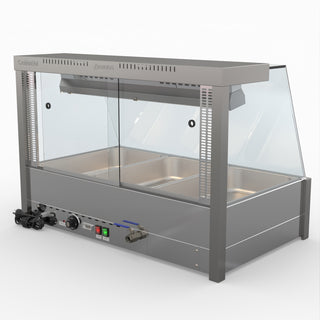 Angled Countertop Wet and Dry Bain Marie - Bonvue BM11TC