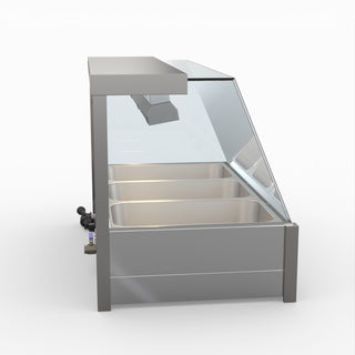 Angled Countertop Wet and Dry Bain Marie - Bonvue BM11TC