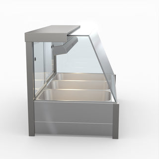 Angled Countertop Wet and Dry Bain Marie - Bonvue BM11TC