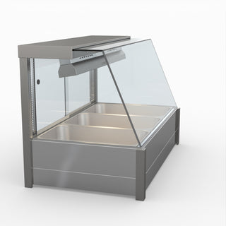 Angled Countertop Wet and Dry Bain Marie - Bonvue BM11TC