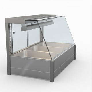 Angled Countertop Wet and Dry Bain Marie - Bonvue BM11TC