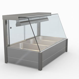 Angled Countertop Wet and Dry Bain Marie - Bonvue BM11TC