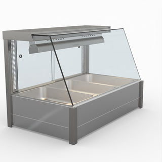 Angled Countertop Wet and Dry Bain Marie - Bonvue BM11TC