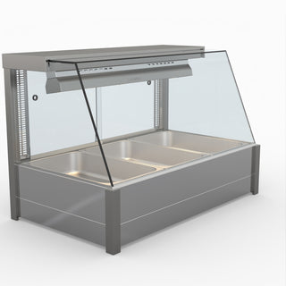 Angled Countertop Wet and Dry Bain Marie - Bonvue BM11TC