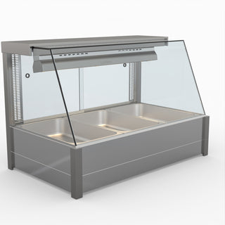 Angled Countertop Wet and Dry Bain Marie - Bonvue BM11TC