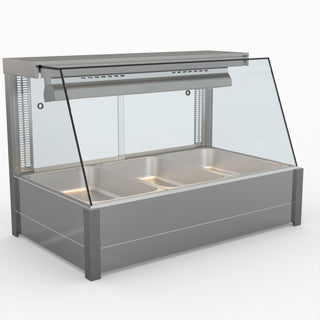 Angled Countertop Wet and Dry Bain Marie - Bonvue BM11TC