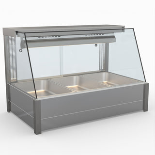 Angled Countertop Wet and Dry Bain Marie - Bonvue BM11TC