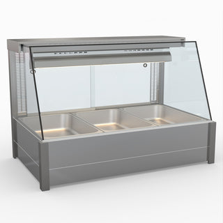 Angled Countertop Wet and Dry Bain Marie - Bonvue BM11TC