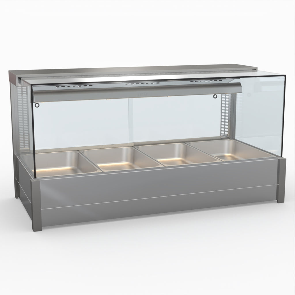 Square Countertop Wet and Dry Bain Marie - Bonvue BM14SC