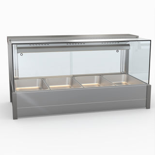 Square Countertop Wet and Dry Bain Marie - Bonvue BM14SC