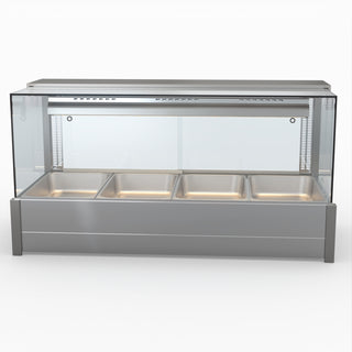 Square Countertop Wet and Dry Bain Marie - Bonvue BM14SC