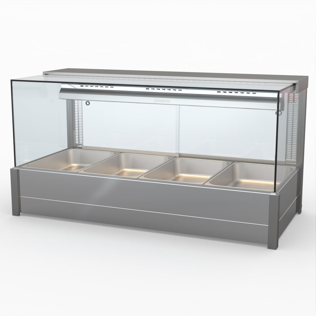 Bonvue Square Countertop Wet And Dry Bain Marie BM14SC