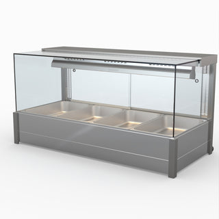 Square Countertop Wet and Dry Bain Marie - Bonvue BM14SC