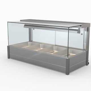 Square Countertop Wet and Dry Bain Marie - Bonvue BM14SC