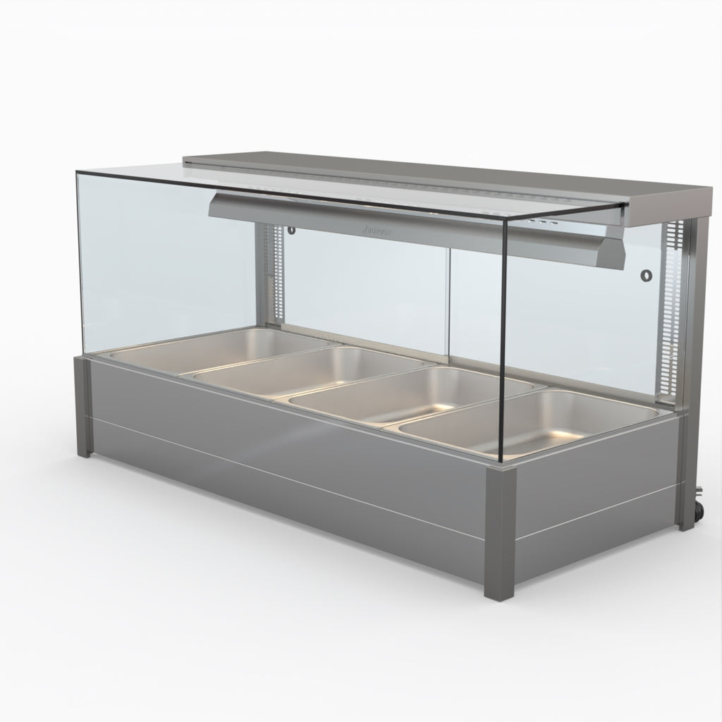 Square Countertop Wet and Dry Bain Marie - Bonvue BM14SC