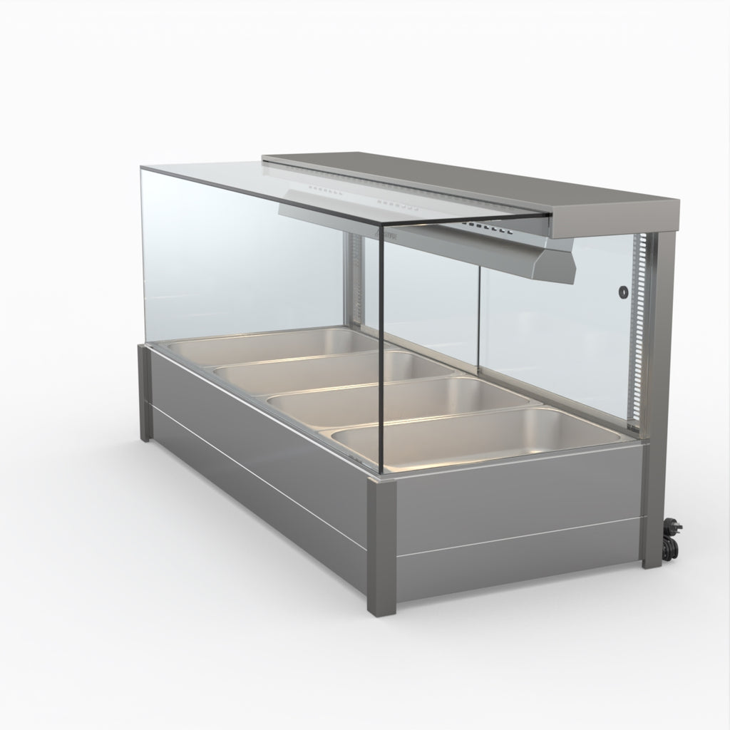 Bonvue Square Countertop Wet And Dry Bain Marie BM14SC