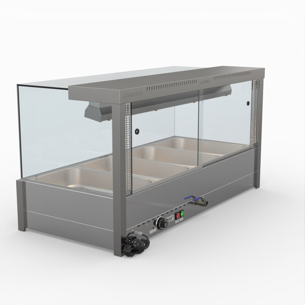 Bonvue Square Countertop Wet And Dry Bain Marie BM14SC
