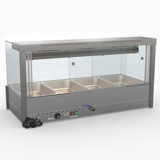 Square Countertop Wet and Dry Bain Marie - Bonvue BM14SC