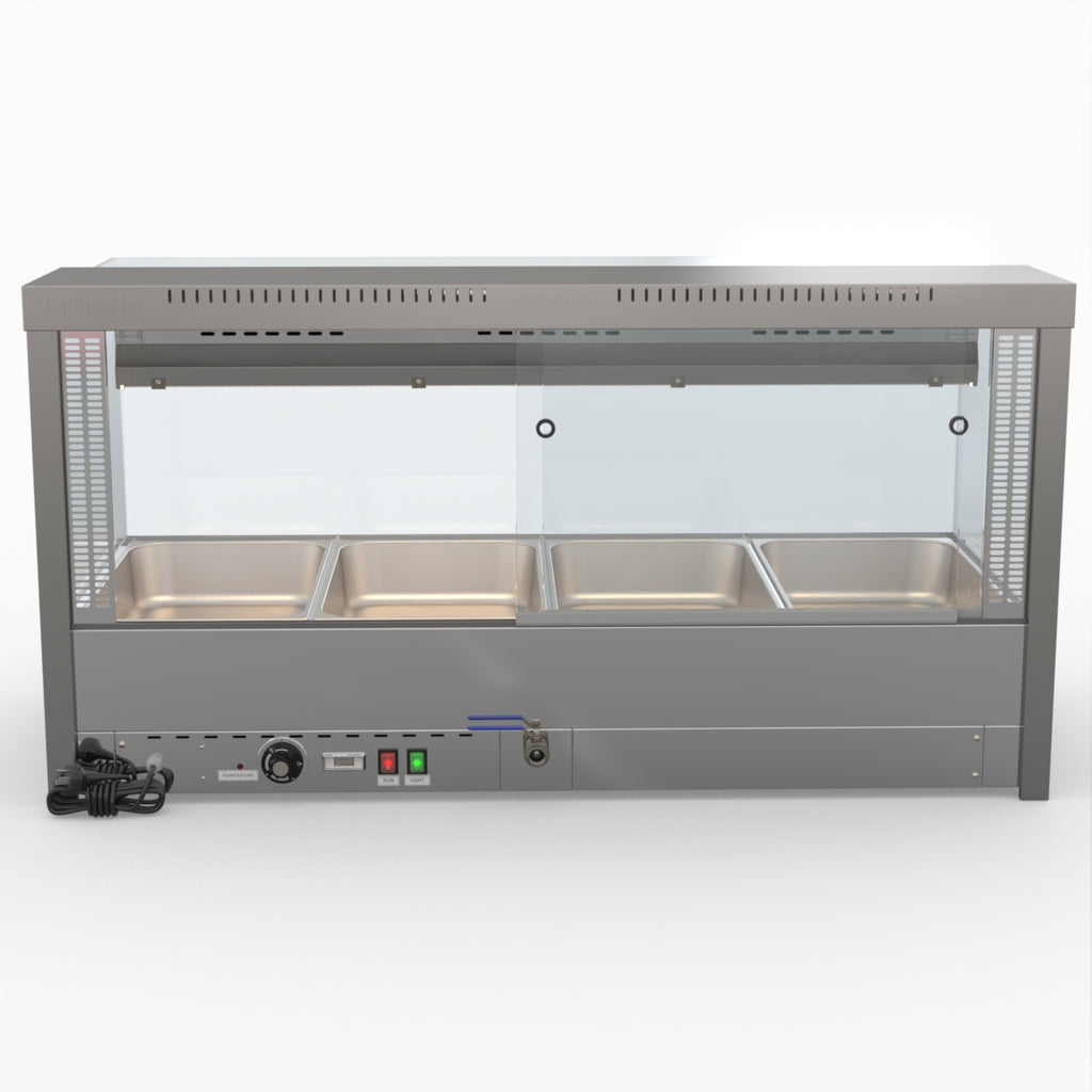 Square Countertop Wet and Dry Bain Marie - Bonvue BM14SC