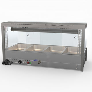 Square Countertop Wet and Dry Bain Marie - Bonvue BM14SC