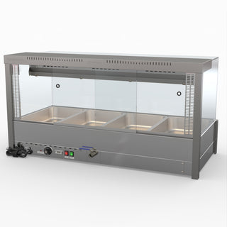 Square Countertop Wet and Dry Bain Marie - Bonvue BM14SC