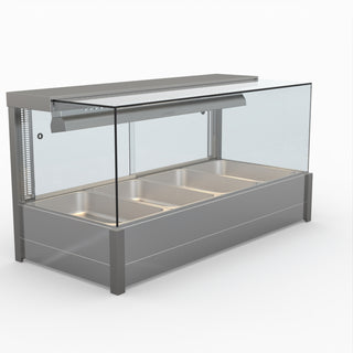 Square Countertop Wet and Dry Bain Marie - Bonvue BM14SC