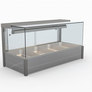 Square Countertop Wet and Dry Bain Marie - Bonvue BM14SC