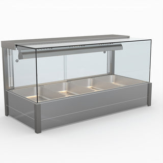 Square Countertop Wet and Dry Bain Marie - Bonvue BM14SC