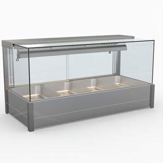 Square Countertop Wet and Dry Bain Marie - Bonvue BM14SC