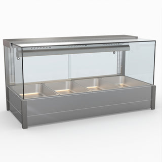 Square Countertop Wet and Dry Bain Marie - Bonvue BM14SC