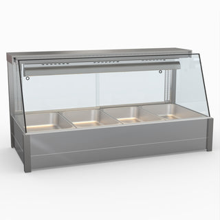 Angled Countertop Wet and Dry Bain Marie - Bonvue BM14TC