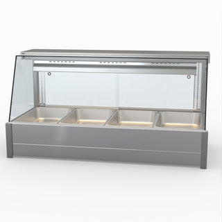 Angled Countertop Wet and Dry Bain Marie - Bonvue BM14TC