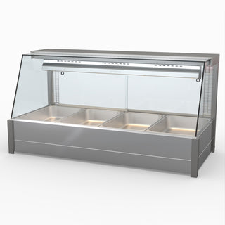 Angled Countertop Wet and Dry Bain Marie - Bonvue BM14TC