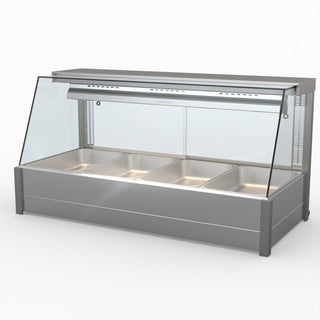 Angled Countertop Wet and Dry Bain Marie - Bonvue BM14TC